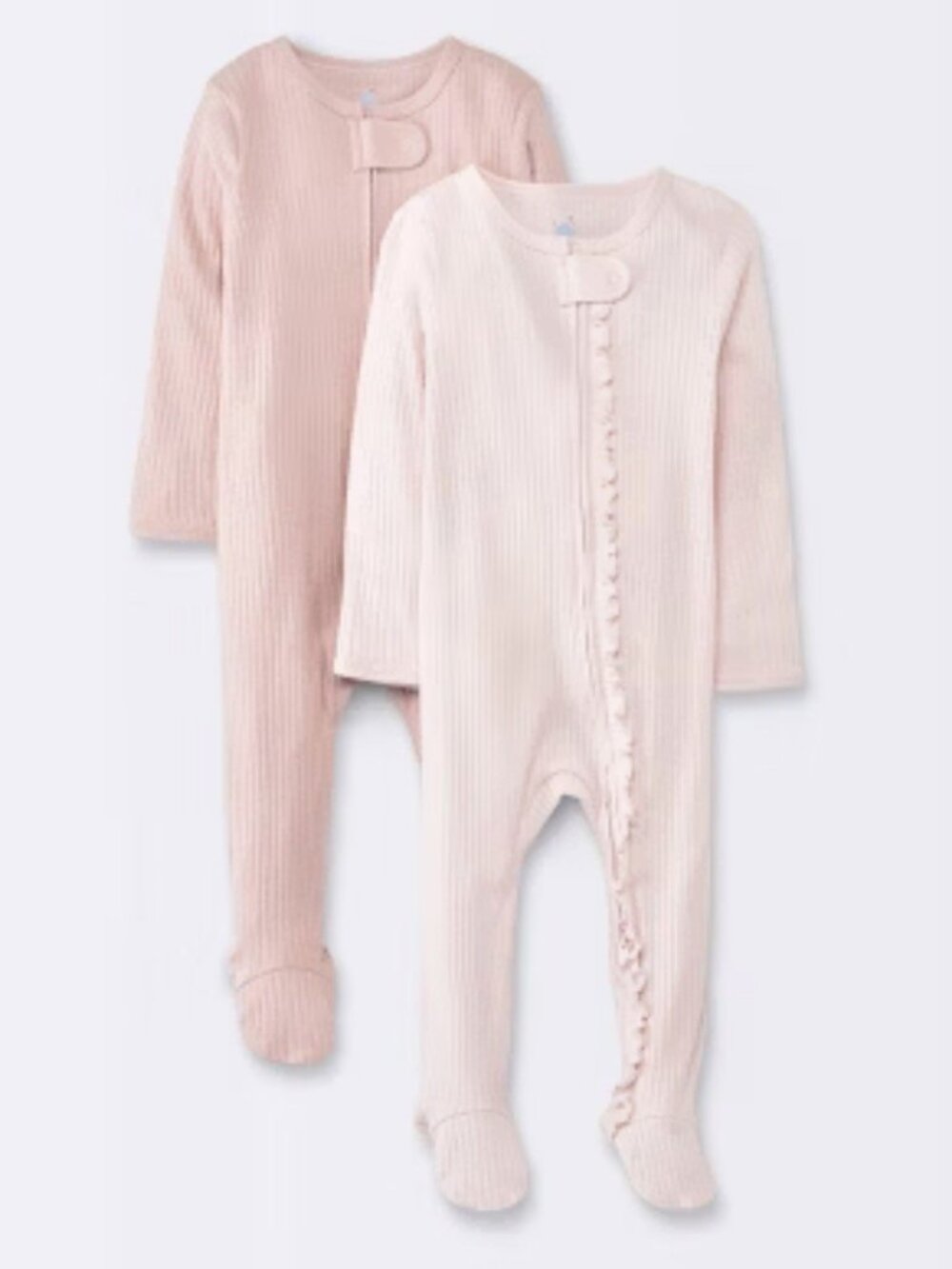 CLOUD ISLAND 2 pack sleep and plays; baby girl pajamas; baby girl sleepers